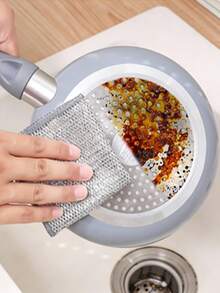 20pcs Ultra-Fine Fiber Steel Wool Cleaning Pads - Double-Sided Reusable Kitchen Cleaning Pads, Can Clean Dishes, Cutlery And Cookware Without Scratches - Multicolor - View 3