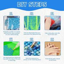 EMIEAUFG Cat Diamond Art Kits For Adults, Black Cat On Toilet Diamond Painting Kit For  And Beginners, 5D Round Full Drill Craft, Home Wall Decor 12\ X 16\ - SR69 - Xem 7