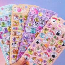 新款幽灵家族浮雕水晶贴纸，卡通手机装饰贴纸 - 彩色 - 查看 18