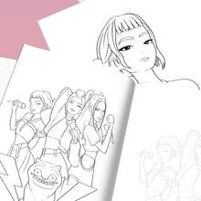 18pcs K-Pop Idol Tracing Book - High Quality Paper, Includes Iconic Idol Poses, Great For Art Practice And Collection - Multicolor - View 4