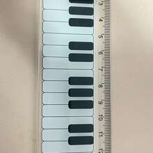15cm Transparent Plastic Piano Ruler, 15cm Music Note Ruler, Thicker Piano Music Note Ruler - one-size - View 4