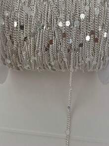 2米/10米亮片钢链，适用于项链、珠宝制作、扭链，散装，可用于制作项链、手链和DIY配件 - 鏈條 - 查看 14