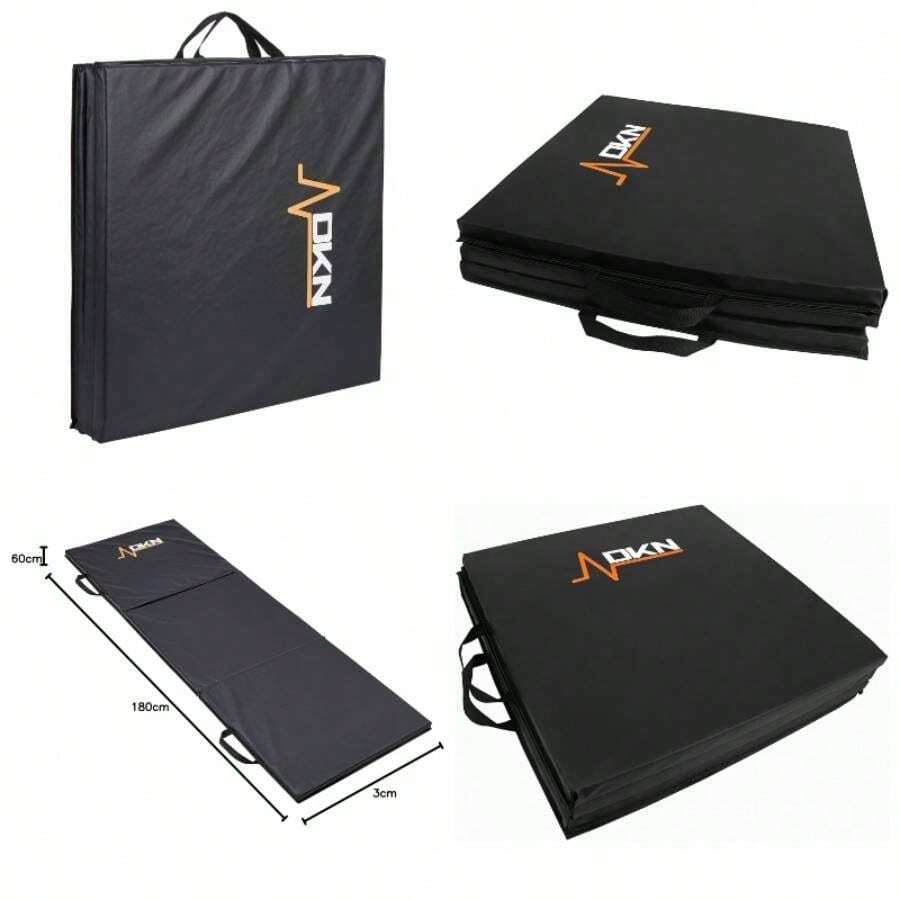 Tri - Fold Exercise With Handles - Black - View 1