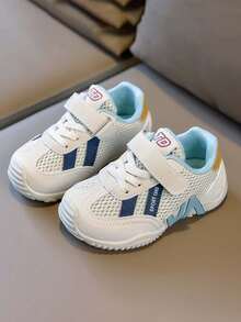 1 Pair Unisex New Breathable Low-Top Sneakers, Soft Sole Non-Slip Casual Shoes, Fashion Versatile Student Running Shoes, Suitable For Spring And Autumn - Blue - View 2