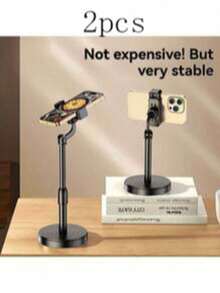 360° Rotatable & Foldable Desktop Phone Stand - Portable Phone Holder For Office Desk, Bedroom, Library, Airplane, Best Gift For Mom - Multicolor - View 9