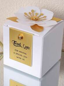 Multi-Color Floral Gift Box With Storage Function, Suitable For Bridesmaid Gifts, Birthday Presents, Party Favors, And Home Decor Card Display