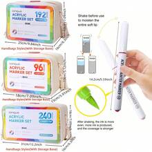 Languo Direct Tip Acrylic Marker Pens, High Capacity For Layering Colors, Waterproof Marker Pens With High Coverage, Suitable For Coloring, Graffiti And DIY Art Creation On Paper, Wood, Fabric, Ceramic, Metal And Stone - Sets - View 8