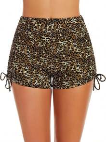 Women's Swim Shorts High Waisted Bathing Suit Bottoms Swimsuit Shorts Swimwear Bikini Board ShortsA Valentine's Day SAOI - 豹 - 查看 6