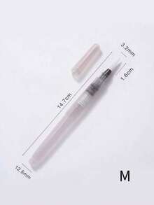 Water Brush Pen Set For Solid Watercolor & Watercolor Pencils, Refillable Nylon Brush With Fine Point & Flat Tip