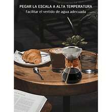 600ML Cafetera De Vidrio Reutilizable,Juego De Cafetera Pour Over Con Filtro De Acero Inoxidable 304, Cafetera De Goteo Manual, Para Cafetería Bar Hogar Oficina Camping - 400 ml - Ver 2