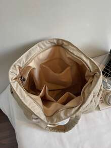 2025 New Large Capacity Tote Bag For Women, Minimalist Design Commuter Bag, Student Shoulder Bag, Casual Handbag - Multicolor - View 9