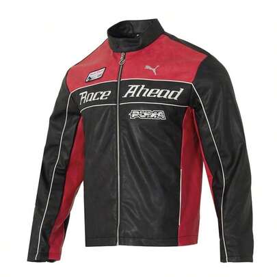 Puma 男女通用轻便舒适户外运动休闲夹克 RACE-AHEAD-PU-JKT 636031-01