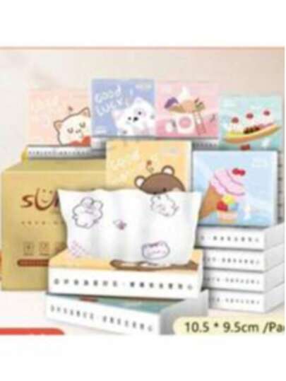 3/6/7/20pcs Luxury Facial Tissues + Multi-Pack Handkerchief Tissues | Made Of Soft, Absorbent Virgin Wood Pulp, Suitable For Home, Travel, Hotels, Restaurants, Offices, Cleaning - Dye-Free