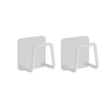 6-częściowy uchwyt ścienny ze stali nierdzewnej na gąbkę – bez wiercenia, oszczędzający miejsce, odpowiedni do zlewu kuchennego, do przechowywania gąbek i narzędzi czyszczących, wygodny do przechowywania na blacie, uchwyt na gąbkę do zlewu, metalowy wygląd, stojak na gąbkę z tkaniny bez wiercenia, uchwyt na gąbkę kuchenną, ścienny stojak na gąbkę, rozwiązanie do przechowywania gąbek, regał magazynowy - Wielokolorowe - Zobacz 13