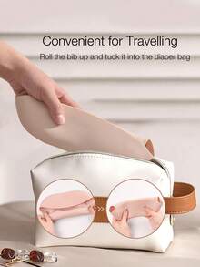 1pc/2pcs Customized Baby Bibs, Adjustable, Dirt-Resistant, Leak-Proof Silicone Bibs, Available In Butterfly, Dinosaur, Bow, Rabbit, Heart Patterns, Soft & Reusable, Suitable For Boys And Girls, Personalized Gift - Multicolor - View 10