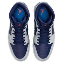Air Jordan 1 Mid 'Blue Void' Summit-White Hot-Lava Pure-Platinum Sneakers Men DQ8426-403 - 彩色 - 查看 4