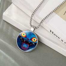 1pc Bestselling Witch Hunting Kpop Necklace Accessory, Time Gem Pendant Necklace - Multicolor - View 7