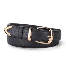 女士可调节合金扣PU皮腰带，百搭简约时尚，适合休闲、办公、通勤等场合，可搭配牛仔裤、裙子，四季皆宜——是圣诞节、情人节、生日、周年纪念日的完美礼物。 - 彩色 - 查看 7