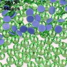 SS6 2mm-SS12 3mm，1440颗/包；SS16 4mm，720颗/包；SS20 4.8mm，360颗/包；SS30 6.4mm，288颗/包；圆形平底玻璃水晶水钻，多色水晶宝石，DMC热熔珠，适用于DIY美甲、服装、包包、鞋子、工艺品、闪亮美甲贴纸装饰