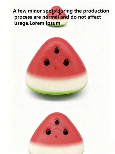 1 pieza Juguete de estrés en forma de sandía, apretable, transpirable, de amasado, divertido, de rebote lento, creativo, mejor juguete de alivio de estrés de escritorio