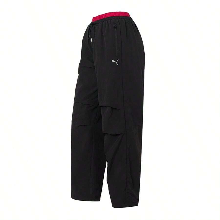 Puma 女士 RACE-AHEAD-WOVEN-PANT-W 休闲户外运动舒适裤 636174-01 - 黑色 - 查看 1