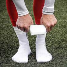 2pcs Super Elastic Silicone Leg Straps, Suitable For Football Socks - Non-Slip, Calf Support, Reusable Fitness Equipment, Football, Basketball, Badminton, Team Sports - Silicone Straps - View 5