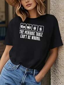 Science Nerd Periodic Table Pun-Shirt - 黑色 - 查看 6
