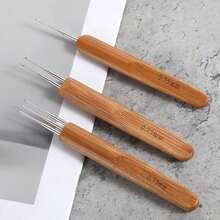 3 Pcs Crochet Needles Hook For Hair Loc Crochet Needle Dreadlock Hook Interlocking Tool For Dreads Braid Craft Hooks For Locs Needle Braiding Hair (1,2,3 Hooks) - / - View 7