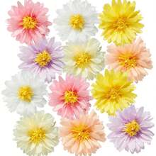 2024年6月12日 高级雏菊纸花绒球装饰套装 - 蓬松雏菊造型纸巾绒球，白色花瓣黄色花心，非常适合用作婚礼仪式背景、新娘送礼会中心装饰品、情人节浪漫家居装饰 - 彩色 - 查看 6