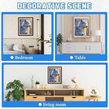 EMIEAUFG Wolf Diamond Art Kits For Adults, Two Golden Wolves Diamond Painting Kit For  And Beginners, 5D Round Full Drill Craft, Home Wall Decor 12\ X 16\ - SR75 - 查看 8