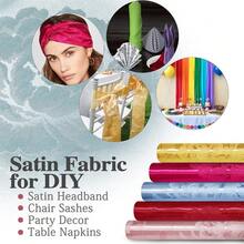 Satin Jacquard Fabric 3 Yards, 49\ Wide Peony Pattern Shiny Silky Brocade Fabric For Dress, Shirts, Tablecloth, Table Runner, Wedding Decor, DIY Crafts, Gold - 金色 - 查看 8