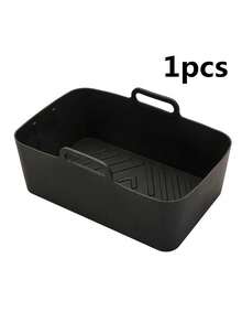 1/2pcs Reusable Silicone Air Fryer Liners, Non-Stick Rectangular Silicone Baking Tray Basket Liners, Easy To Clean - Multicolor - View 12