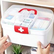 1PC Medicine Box For Home And Family Use, Multi-Functional Storage Box, Desktop Shelf, Suitable For Kitchen, Bedroom And Bathroom And Other Multi-Purpose Storage. - Multicolor - View 12