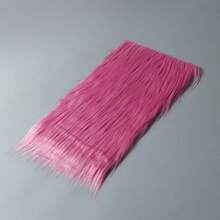17.72 X 9.84 Inch Handmade DIY Craft Supplies - Pre-Cut Plush Fabric Doll Hair, Pink, Vegan Friendly, Faux Fur, Washable - Multicolor - View 6