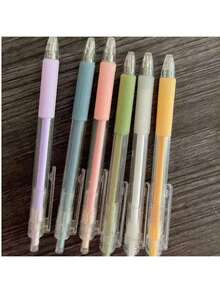 1/3pcs Retractable Morandi Color Precision Paper Knife Pen With Ceramic Blade - Light Pink, Purple, Light Blue And Sky Blue Hobby Knives, Precise Craftsmanship Art Tool For School, Home, Office And DIY Projects, Household Handmade | Fashionable Pen Design | Retractable Blade, DIY Craft Cutting Knife Household School Carving Tool For Paper, Notebook, Sticker Cutting Stainless Steel Blade High Quality PP Retractable, Random Color Styles - Multicolor - View 9