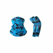 多功能头带/颈套，防紫外线，适合骑行、摩托车、滑雪 - 包括面罩和冰丝袖套