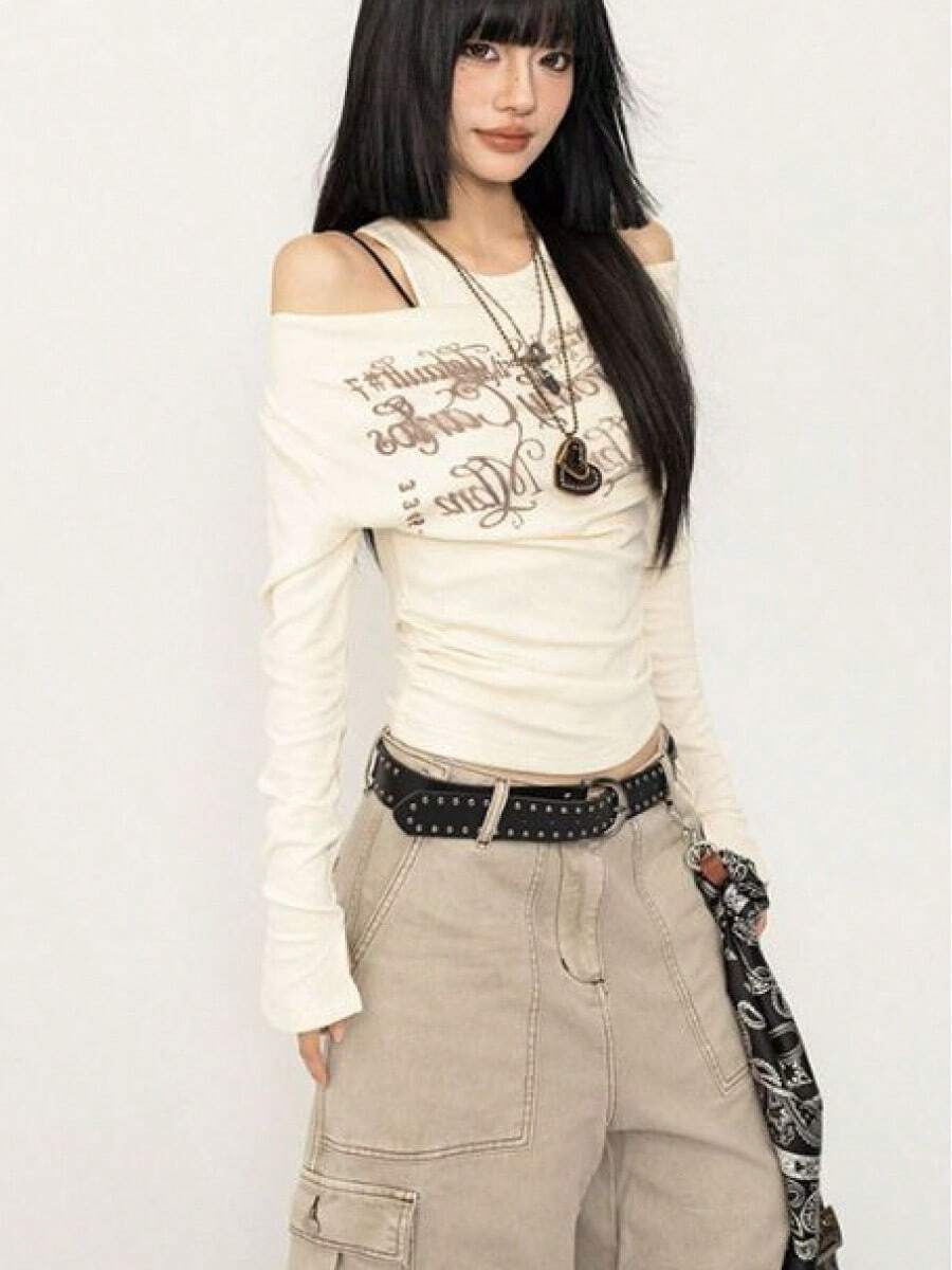 Women T-Shirts - Apricot - View 1