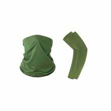 多功能头带/颈套，防紫外线，适合骑行、摩托车、滑雪 - 包括面罩和冰丝袖套