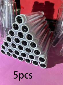 60/50/20/10 空一次性睫毛膏管套装和睫毛卷套装，睫毛膏刷子睫毛膏棒套装管，一次性睫毛刷（玫瑰金扁豆造型） - 彩色 - 查看 37