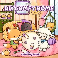 DIY Cozy Home: Cute Animal Adult Coloring Book, Interesting & Warm, Displaying Sweet Dreamy Couples, 24 Thick Pages, Pearlescent Paper Cover, Great Stationery For Relaxation, Suitable As Birthday Gift For Coloring Enthusiasts, Back To School Gift, Easter, Office Supplies, Mother's Day, Easter Decor, Size 7.9x7.9 Inches - Multicolor - View 6