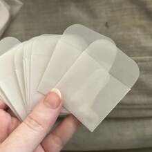 60/50/30/10 Translucent Mini Envelopes For Jewelry, Self-Sealing Paper Bags For Rings, Necklaces, Earrings, Seed Storage, And Coin Protection, Coin Storage | Clear Packaging | Self-Sealing Envelopes - Multicolor - View 9