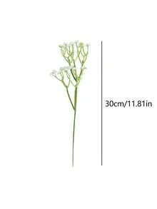 600支仿真满天星 - 逼真白色塑料满天星花束，适用于婚礼、订婚、情人节和夏季家居装饰，季节性家居装饰 | 花束 | 耐用，儿童派对装饰 - 白色 - 查看 10