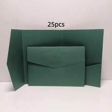 Premium Minimalist Invitation Cards, Envelopes, Invitations, Made Of 250g High-End Specialty Paper - Burgundy - View 22