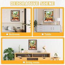EMIEAUFG Diamond Art Kits For Adults, Cozy Kitchen And Garden View Diamond Painting Kit For  And Beginners, 5D Round Full Drill Craft, Home Wall Decor 12\ X 16\ - SR77 - 查看 8