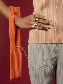 40CM Extra Long Knitted Phone Pouch & Water Bottle Holder | Versatile Elastic Ribbed Crossbody Bag | Multi-Functional Water Cup Sleeve, Phone Strap, Backpack Accessory | Minimalist Daily Streetwear & Festival Bag Unisex, The Perfect Gift For Girlfriend, Wedding Season, And Back-To-School Season.,Spring Summer Picks,Brides Maid Gifts,Room,Bedroom Deccor,Bedroom Deccor,Beach,Travel,For Men,For Women,Vacation - Multicolor - View 5