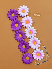 10pcs Cute Sunflower Hair Clips, Suitable For Daily Use, Claw Clips, Hair Slide, Hair Barrettes - Multicolor - View 7