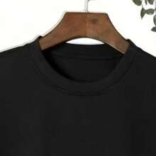 Camiseta Feminina Bateria Professora 100% Algodão Confortável, Moda Casual - Preto - Visão 5