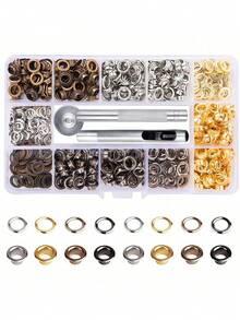 200 Sets Of Leather Rivets, Double-Headed Rivets, Metal Rivets And Punching Pliers For DIY Leather Crafting.Portable Hole Punch Eye Protection Hand Press Tool Kit, Suitable For Leather/Belt/Fabric.Suitable For Clothing, Footwear, Bags, Leather Goods, Canvas, Tarpaulin, Tents, Pool Covers, DIY Shoes, Apparel, And Handicrafts.