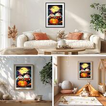GHHKUD Diamond Painting Kits Halloween Gno 1mes For Adults, DIY 5D Diamond Painting, Full Drill Pumpkins Diamond Art Kits Art Pictures For Relaxation Gifts Home Wall Decor 30x40cm - 萬聖節 - 查看 4