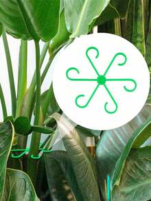 4/8pcs Plastic Plant Support Anti-Tip Bracket, Foldable Hydroponic Flower Stem Fixer, Garden Plant Support - Collapsible Rack - View 1